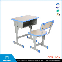 China Supplier Middle School Desk and Chair / Adjustable School Desk